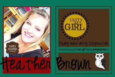 Hooray for Heather!  DT Tuesday! Inside Unity, too!