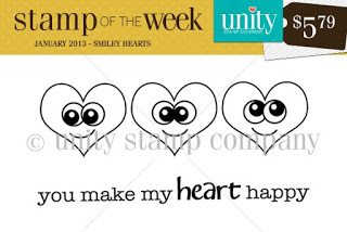 Stamp of the Week-Smiley Hearts