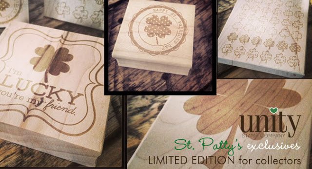 UNITY THURSDAY! new ANGIEgirls – St.Patty's DAY WOOD STAMPS & Donna Downey!