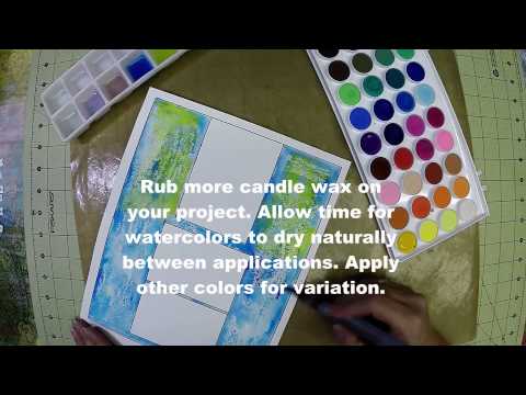 Candle Wax Resist with Watercolor – Quick Tip Video!