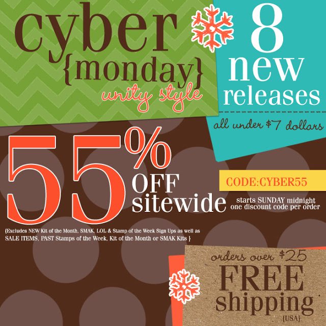 CYBER MONDAY with UNITY — MORE NEW RELEASES and BIG SAVINGS