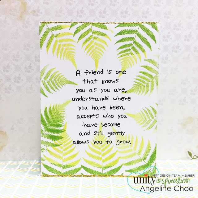 Unity Stamp: Inspiration Wednesday with Angeline #unitystampco #scrappyscrappy #stamp #stamping #kotm #nature #card #cardmaking #papercraft