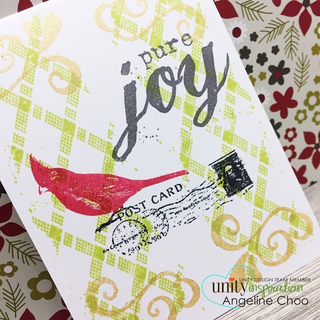 Unity Stamp Company: SMAK Saturday with Angeline #unitystampco #scrappyscrappy #smak #christmas #card #papercraft #stamp #stamping