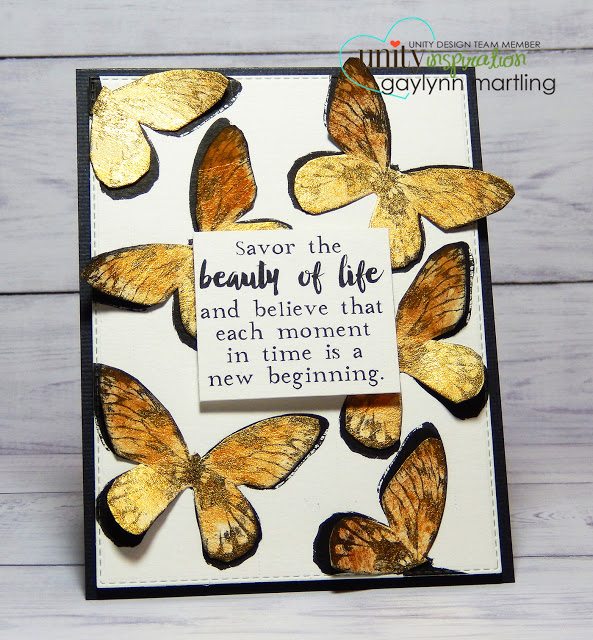 KOTM Monday ~ Never Be Afraid ~ Gold Butterflies