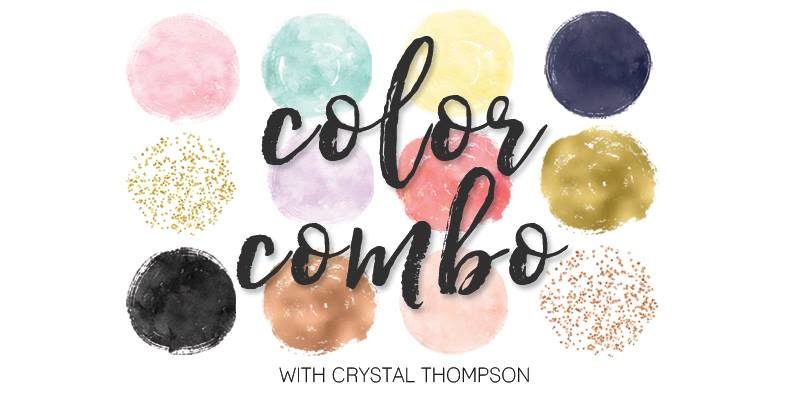 Color Stamping on Kraft | Color Combos with Crystal