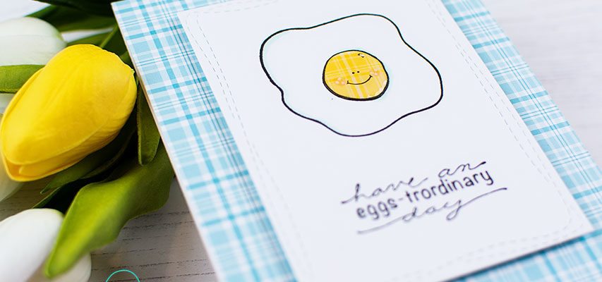 Sunny Side Up Paper Pieced Card