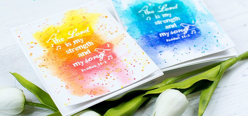 Bold and Vibrant Distress Ink Backgrounds