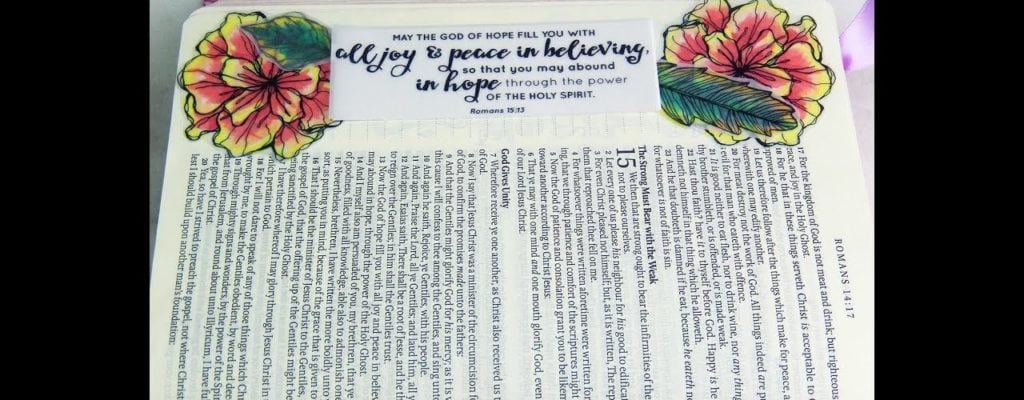 Unity Quick Tip: Floral Bible Journaling with Vellum