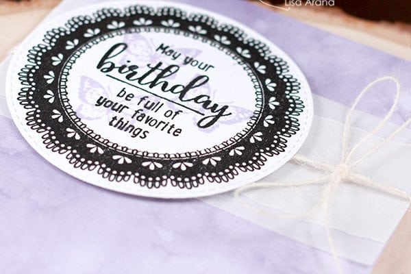 How To: Watermark Stamping Behind a Sentiment