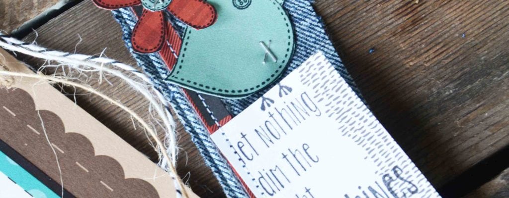 How to create an upcycled denim bookmark