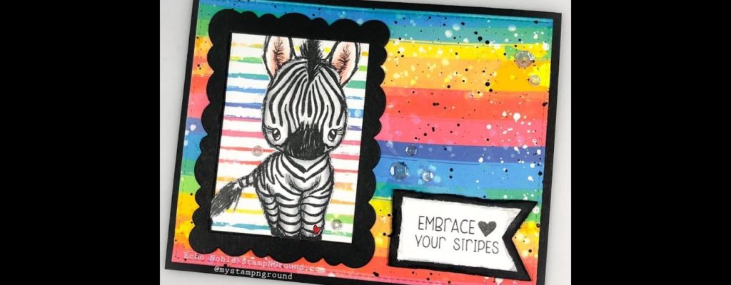 Unity Quick Tip: Rainbow Card with framed Zebra