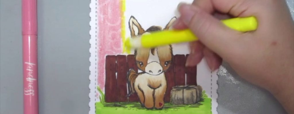 Unity Quick Tip: Adorable Horse Card with Crayon Resist Background