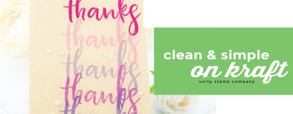Clean and Simple Card on Kraft using Chalk Ink | Color Combos with Crystal