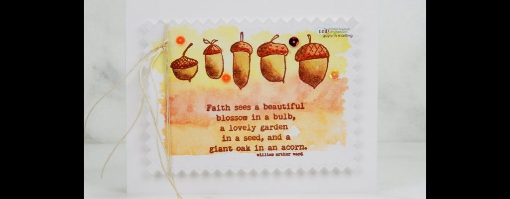 Unity Quick Tip: Fall Watercolor Acorn Card
