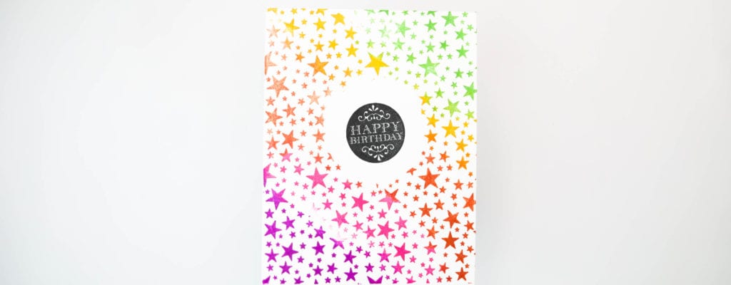 Multi Color Stamping | Easy One Layer Card