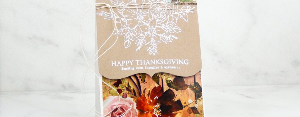 No coloring stamping with matching paper ~ Thanksgiving.