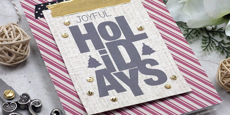 Say it Big {holiday} | Clean and Simple Holiday Cards