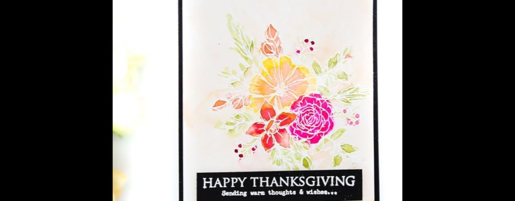 Unity Quick Tip: Fall Inspired Watercolor over White Embossing