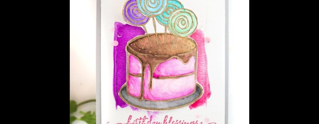 Unity Quick Tip: Watercolor Birthday Card with Glitter Detail
