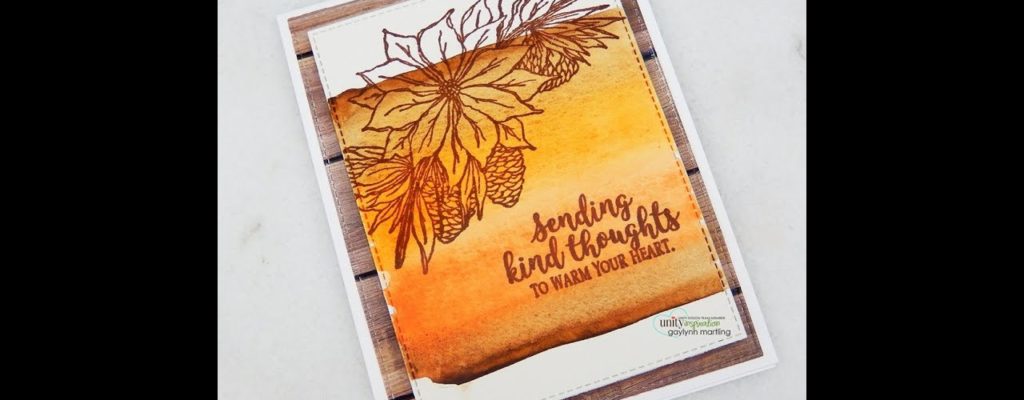 Unity Quick Tip: Ombre Watercolor Panel + Coordinated Stamping