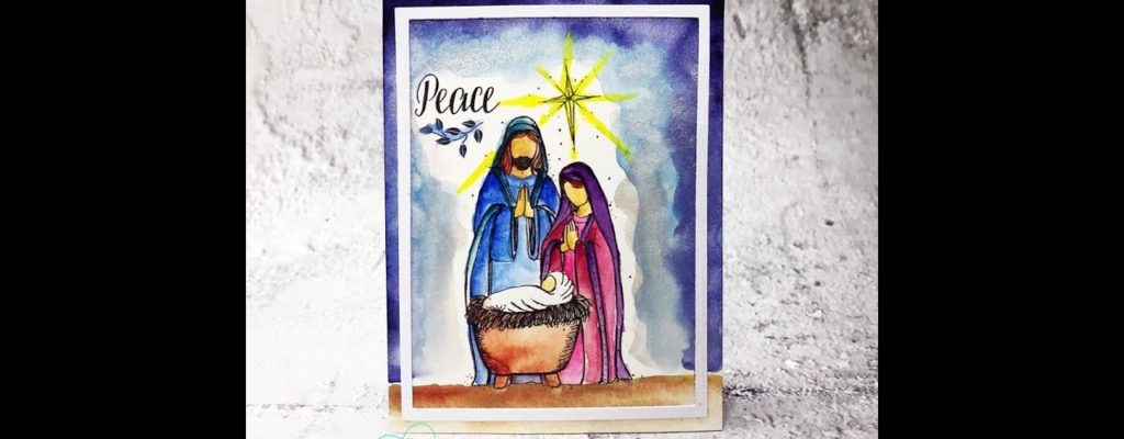 Unity Quick Tip: Watercolor Nativity Scene with Die Cut Frame