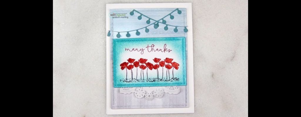 Unity Quick Tip: 2 Tone Stamped Poppy Card