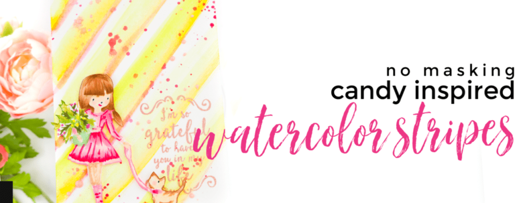 No Masking Watercolor Stripes | Color Combos with Crystal