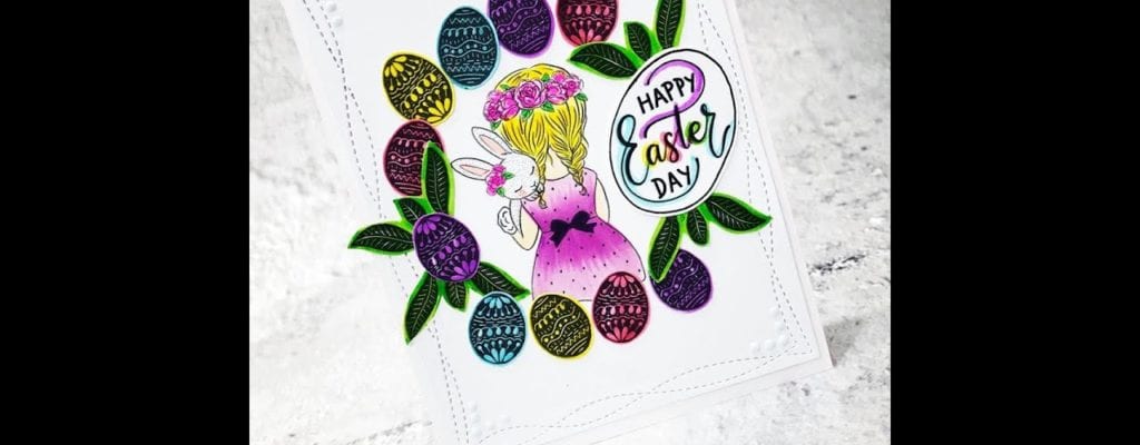 Unity Quick Tip: Easter Egg Wreath Card with Simple Coloring