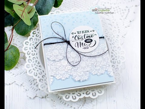 Unity Quick Tip: Layered Stamped & Embossed Vellum Accents