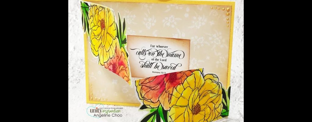 Unity Quick Tip: Floral Unique Fold Card Inspired by Jennifer McGuire