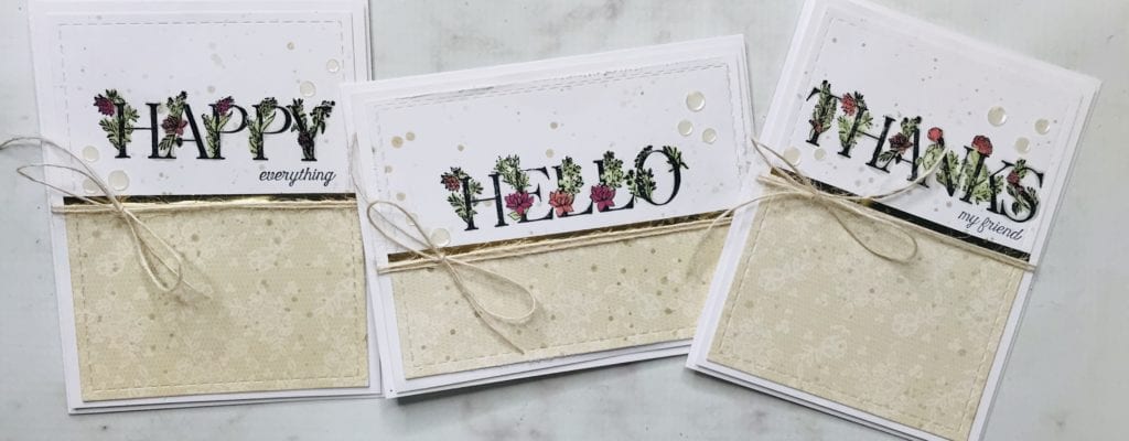Shabby Chic Cards with the Unity Card Kit