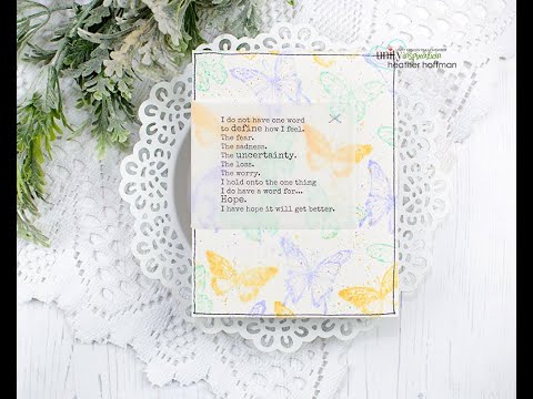 Unity Quick Tip: Soft Pastel Watercolor Stamping + Vellum Overlay