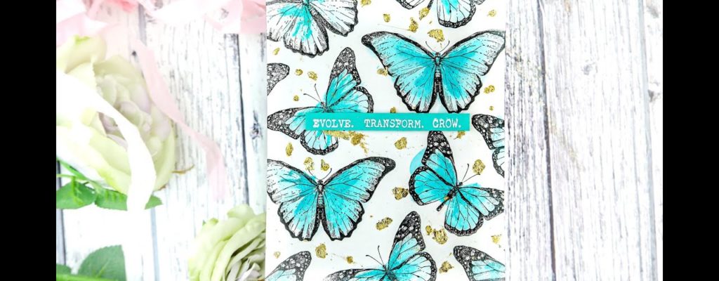 Unity Quick Tip: Repeat Stamped Butterfly Background with Watercolor + Gilded Elements