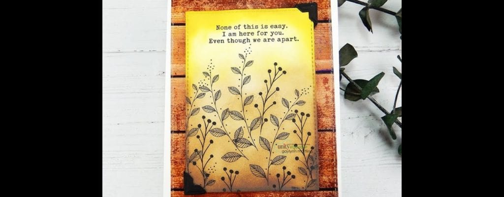 Unity Quick Tip: Vintage Style Card with Digi Stamps