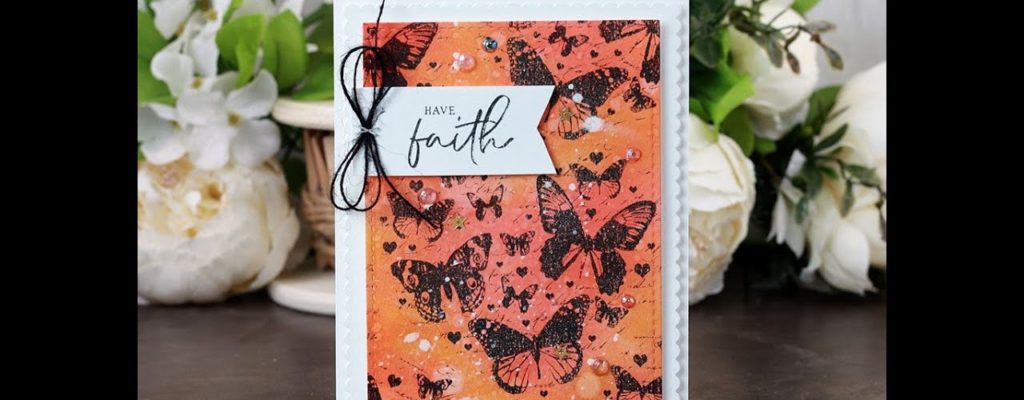 Unity Quick Tip: Inky Butterfly Background Card -DIY Pattern Paper