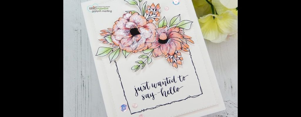 Unity Quick Tip: Framed Iridescent Florals + Copic Coloring