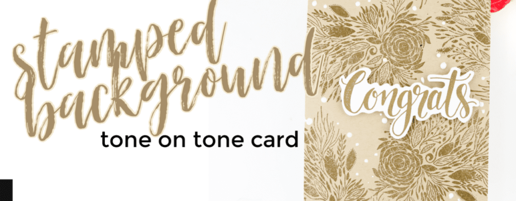 Stamped Background with ONE stamp | Easy Floral Background
