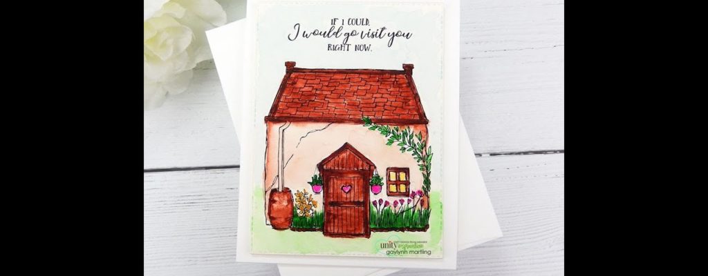 Unity Quick Tip: Watercolor Cottage Scene + Missing You Card