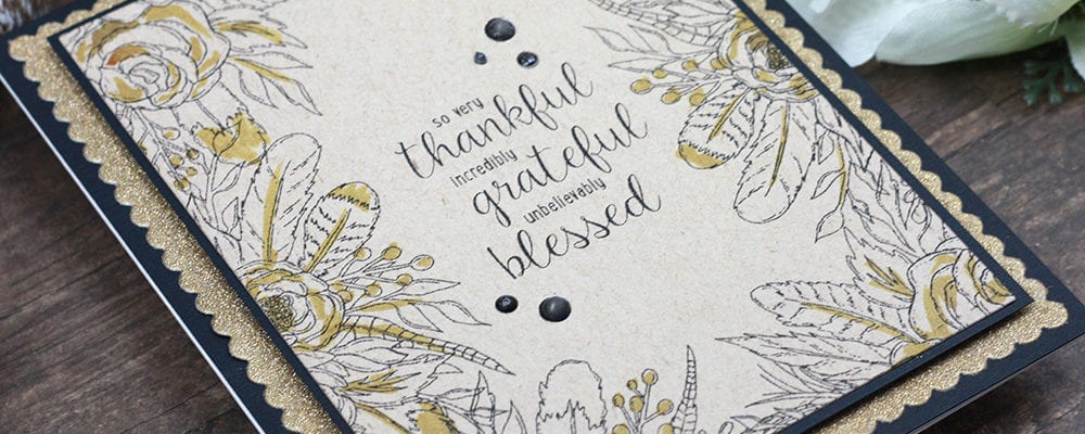 Easy Stamping and Gold Accents with Hello Sweetheart Bouquet