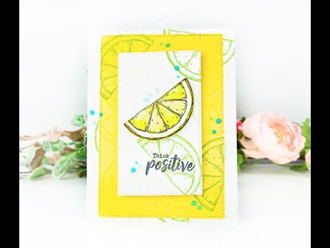 Unity Quick Tip: Multi-Color Layered Stamping Citrus Card