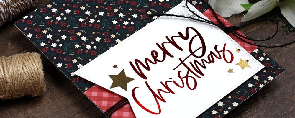 Foiling Christmas Cards using Heart of Winter