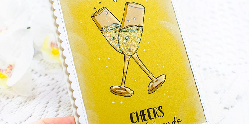 Sparkle and Shine on Colored Cardstock