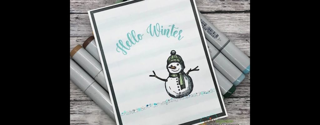 Unity Quick Tip: Clean and Simple Snowman Card with Glitter Accent