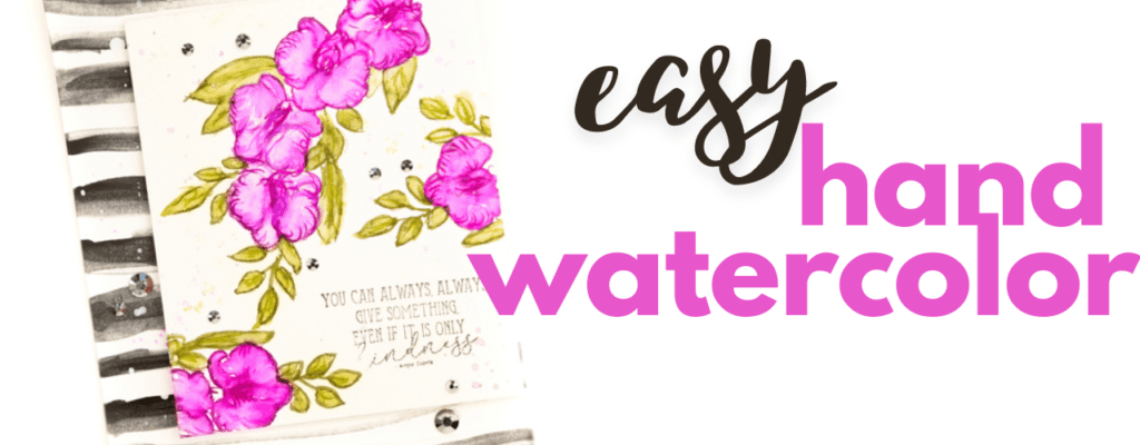 Easy Hand Watercolor Card Making | Color Combos with Crystal