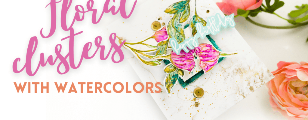 Floral Clusters with Watercolors | Color Combos with Crystal