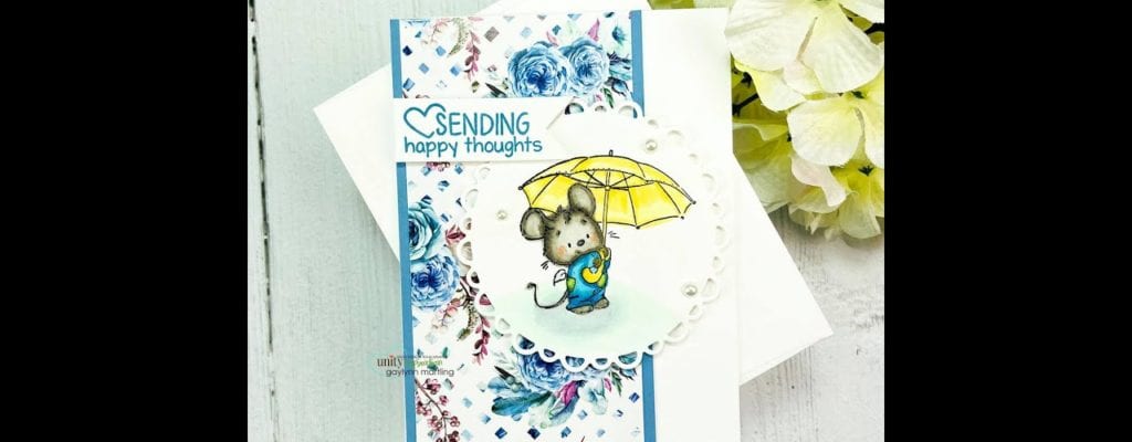 Unity Quick Tip: Cute Springtime Mouse Card with Copic Coloring