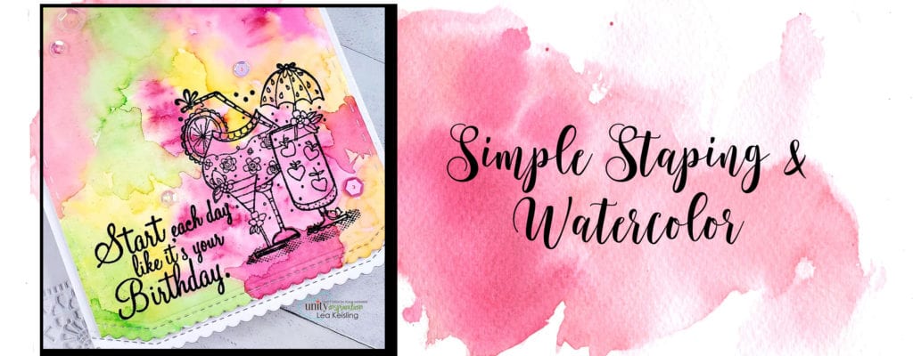 Watercolor Background | Simple Stamping