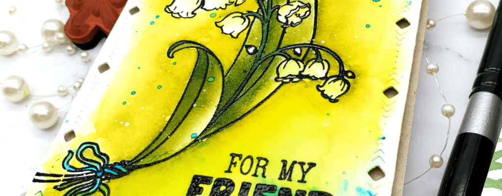 Watercolor Card using May Bells Stamp Set