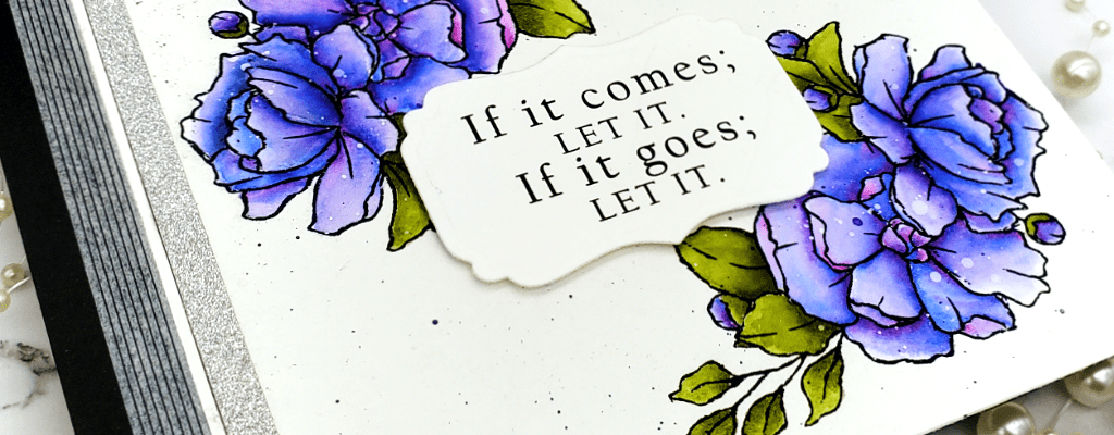 Floral Watercolor Card | Time to Let Go