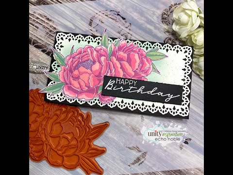 Unity Quick Tip: Peony Layering Stamp & Stencil